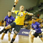 15.10.2019 Kielce. PGNIG Superliga. Mecz PGE Vive - Torus Wybrzeże Gdańsk. Romaric Guillo / Jarosław Kubalski / Radio Kielce