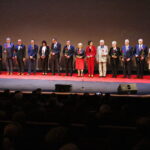 17.10.2019. Kielce. 90-lecie Wodociągów Kieleckich. Uroczysta gala w KCK. Medalami za Długoletnią Służbę pracowników odznaczyła wojewoda Agata Wojtyszek / Jarosław Kubalski / Radio Kielce