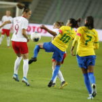 08.10.2019 Kielce. Towarzyski mecz reprezentacji kobiecych w piłce nożnej Polska - Brazylia / Jarosław Kubalski / Radio Kielce