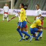 08.10.2019 Kielce. Towarzyski mecz reprezentacji kobiecych w piłce nożnej Polska - Brazylia / Jarosław Kubalski / Radio Kielce