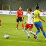 08.10.2019 Kielce. Towarzyski mecz reprezentacji kobiecych w piłce nożnej Polska - Brazylia / Jarosław Kubalski / Radio Kielce