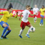 08.10.2019 Kielce. Towarzyski mecz reprezentacji kobiecych w piłce nożnej Polska - Brazylia / Jarosław Kubalski / Radio Kielce