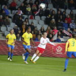 08.10.2019 Kielce. Towarzyski mecz reprezentacji kobiecych w piłce nożnej Polska - Brazylia / Jarosław Kubalski / Radio Kielce