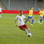 08.10.2019 Kielce. Towarzyski mecz reprezentacji kobiecych w piłce nożnej Polska - Brazylia / Jarosław Kubalski / Radio Kielce