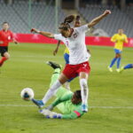 08.10.2019 Kielce. Towarzyski mecz reprezentacji kobiecych w piłce nożnej Polska - Brazylia / Jarosław Kubalski / Radio Kielce