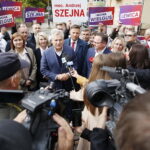 04.10.2019 Kielce. Konferencja prasowa z udziałem b. prezydenta RP Aleksandra Kwaśniewskiego / Jarosław Kubalski / Radio Kielce