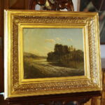 Kielce. Muzeum Narodowe. Obraz Józefa Szermentowskiego - „Pejzaż z rzeką” / Wiktor Taszłow / Radio Kielce