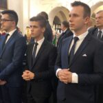 11.10.2019. Sandomierz. Inauguracja roku akademickiego w Wyższym Seminarium Duchownym. Klerycy I roku / Grażyna-Szlęzak-Wójcik / Radio Kielce