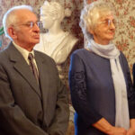 26.10.2019. Ostrowiec Świętokrzyski. Uroczystość wręczenia medali za długoletnie pożycie małżeńskie. Na zdjęciu Maria i Tadeusz Głodowie / Emilia Sitarska / Radio Kielce