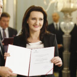 24.10.2019. Warszawa. Uroczystość wręczenia nowym posłom zaświadczeń o wyborze do Sejmu - na zdjęciu: Marzena Okła-Drewnowicz - Koalicja Obywatelska / Jarosław Kubalski / Radio Kielce