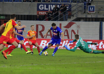 26.10.2019. Gliwice. Mecz Piast Gliwice - Korona Kielce / Krzysztof Bujnowicz / Radio Kielce