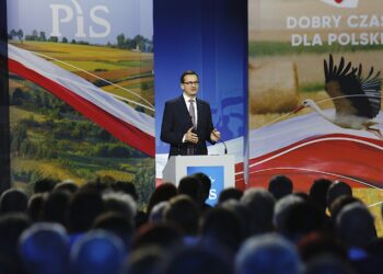 09.10.2019. Kielce. Konwencja PiS. Na zdjęciu: Mateusz Morawiecki, premier RP / Jarosław Kubalski / Radio Kielce