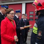 09.10.2019. Ostrowiec Świętokrzyski. Nowe samochody ratownicze-gaśnicze dla PSP w Ostrowcu Świętokrzyskim. Na zdjęciu: Agata Wojtyszek - wojewoda świętokrzyski / Emilia Sitarska / Radio Kielce