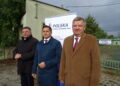 07.10.2019 Ostrowiec Świętokrzyski. Na zdjęciu od lewej poseł Andrzej Kryj, dyrektor Zakładu Gazowniczego PSG w Kielcach, Radosław Słoniewski, senator Jarosław Rusiecki. / Emilia Sitarska / Radio Kielce