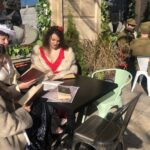 13.10.2019 Sandomierz. „Żywe witryny historii”. Na zdjęciu postaci żon oficerów i żołnierze 2. Pułku Piechoty Legionów / Grażyna Szlęzak-Wójcik / Radio Kielce