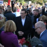 11.10.2019. Opatów. Wizyta premiera Mateusza Morawieckiego. / Wiktor Taszłow / Radio Kielce