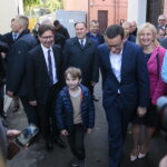 11.10.2019. Opatów. Wizyta premiera Mateusza Morawieckiego. / Wiktor Taszłow / Radio Kielce