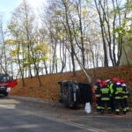 26.10.2019 Ostrowiec Świętokrzyski. Kolizja na ulicy Żeromskiego / Emilia Sitarska / Radio Kielce