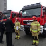 09.10.2019. Ostrowiec Świętokrzyski. Nowe samochody ratownicze-gaśnicze dla PSP w Ostrowcu Świętokrzyskim / Emilia Sitarska / Radio Kielce