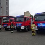 09.10.2019. Ostrowiec Świętokrzyski. Nowe samochody ratownicze-gaśnicze dla PSP w Ostrowcu Świętokrzyskim / Emilia Sitarska / Radio Kielce