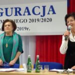 07.10.2019 Ostrowiec Świętokrzyski. Inauguracja roku akademickiego na UTW. Na zdjęciu (od lewej): Matylda Niewójt - prezes ostrowieckiego UTW i Jadwiga Myśliwska - wiceprezes ostrowieckiego UTW / Emilia Sitarska / Radio Kielce