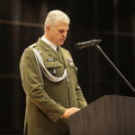 Kielce. 25.10.2019. Święto terenowych organów administracji wojskowej. Przemawia płk Jarosław Molisak - Szef WSzW w Kielcach / Wiktor Taszłow / Radio Kielce