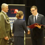Kielce. 25.10.2019. Święto terenowych organów administracji wojskowej. Awans wręcza płk Jarosław Molisak - Szef WSzW w Kielcach, Agata Wojtyszek – wojewoda świętokrzyski / Wiktor Taszłow / Radio Kielce