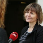 Kielce. 15.10.2019. Dni kultury niemieckiej w Muzeum Historii Kielc. Na zdjęciu: Iwona Grabczak - Muzeum Historii Kielc / Wiktor Taszłow / Radio Kielce