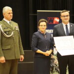 Kielce. 25.10.2019. Święto terenowych organów administracji wojskowej. Awans wręcza płk Jarosław Molisak - Szef WSzW w Kielcach, Agata Wojtyszek – wojewoda świętokrzyski / Wiktor Taszłow / Radio Kielce