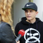 Kielce. 15.10.2019. Dni kultury niemieckiej w Muzeum Historii Kielc. Na zdjęciu: Karol Patińo - Dirty Letters Studio / Wiktor Taszłow / Radio Kielce