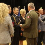 Kielce. 25.10.2019. Święto terenowych organów administracji wojskowej. Medal wręczają płk Jarosław Molisak - Szef WSzW w Kielcach, Agata Wojtyszek – wojewoda świętokrzyski / Wiktor Taszłow / Radio Kielce