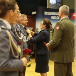 Kielce. 25.10.2019. Święto terenowych organów administracji wojskowej. Medal wręczają płk Jarosław Molisak - Szef WSzW w Kielcach, Agata Wojtyszek – wojewoda świętokrzyski / Wiktor Taszłow / Radio Kielce