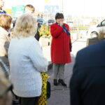 Kielce. 17.10.2019. Obchody Międzynarodowego Dnia Walki z Ubóstwem. Przemawia Danuta Papaj – wiceprezydent Kielc / Wiktor Taszłow / Radio Kielce