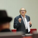 Kielce. 16.10.2019. Spotkanie autorskie. Stanisław Nyczaj - W stronę ekoliteratury. Na zdjęciu Stanisław Nyczaj - prezes kieleckiego oddziału Związku Literatów Polskich / Wiktor Taszłow / Radio Kielce