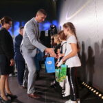 Kielce. 22.10.2019. Kongres Edukacji Przyszłości. Nagrody wręczają: Agata Wojtyszek - wojewoda świętokrzyski, Dariusz Piontkowski - minister edukacji narodowej, Andrzej Dera - sekretarz stanu w Kancelarii Prezydenta RP i Kazimierz Mądzik - świętokrzyski kurator oświaty / Wiktor Taszłow / Radio Kielce