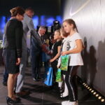 Kielce. 22.10.2019. Kongres Edukacji Przyszłości. Nagrody wręczają: Agata Wojtyszek - wojewoda świętokrzyski, Dariusz Piontkowski - minister edukacji narodowej, Andrzej Dera - sekretarz stanu w Kancelarii Prezydenta RP i Kazimierz Mądzik - świętokrzyski kurator oświaty / Wiktor Taszłow / Radio Kielce