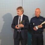 24.10.2019. Kielce. Konferencja „Bezpieczny Stadion”. Na zdjęciu (od lewej): Zbigniew Boniek - prezes PZPN i Jarosław Szymczyk - Komendant Główny Policji / Wiktor Taszłow / Radio Kielce