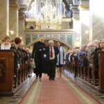 Kielce. 27.10.2019. Uroczystość odsłonięcia pomnika Przemysława Gosiewskiego. Msza święta w katedrze. Na zdjęciu (w środku): Jan Gosiewski / Wiktor Taszłow / Radio Kielce