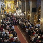 Kielce. 27.10.2019. Uroczystość odsłonięcia pomnika Przemysława Gosiewskiego. Msza święta w katedrze / Wiktor Taszłow / Radio Kielce