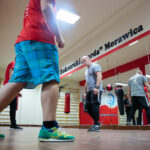 30.10.2019. Morawica. Remigiusz Kubas poprowadził warsztaty w Klubie Bokserskim „Garda” / Wiktor Taszłow / Radio Kielce