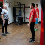 30.10.2019. Morawica. Remigiusz Kubas poprowadził warsztaty w Klubie Bokserskim „Garda” / Wiktor Taszłow / Radio Kielce