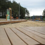 Cedzyna. 03.10.2019. Zagospodarowanie terenu wokół zalewu od strony gminy Masłów / Wiktor Taszłow / Radio Kielce