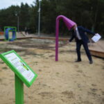 Cedzyna. 03.10.2019. Zagospodarowanie terenu wokół zalewu od strony gminy Masłów / Wiktor Taszłow / Radio Kielce