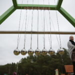 Cedzyna. 03.10.2019. Zagospodarowanie terenu wokół zalewu od strony gminy Masłów / Wiktor Taszłow / Radio Kielce