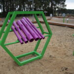 Cedzyna. 03.10.2019. Zagospodarowanie terenu wokół zalewu od strony gminy Masłów / Wiktor Taszłow / Radio Kielce