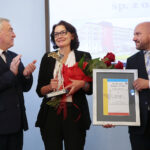 Podzamcze. 02.10.2019. XXI Wojewódzkie Obchody Światowego Dnia Turystyki. Na zdjęciu (od lewej): Andrzej Bętkowski - marszałek województwa świętokrzyskiego, Barbara Kozak - prezes Sanatorium Słowacki - Busko-Zdrój, Mariusz Gosek – członek zarządu województwa / Wiktor Taszłow / Radio Kielce