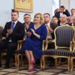 Podzamcze. 02.10.2019. XXI Wojewódzkie Obchody Światowego Dnia Turystyki. Na zdjęciu (od lewej): Robert Jaworski - burmistrz miasta i gminy Chęciny, Andrzej Bętkowski - marszałek województwa świętokrzyskiego / Wiktor Taszłow / Radio Kielce