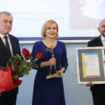 Podzamcze. 02.10.2019. XXI Wojewódzkie Obchody Światowego Dnia Turystyki. Na zdjęciu w pierwszym rzędzie od lewej: Marcin Piętak - prezes ROT, Anna Krupka - poseł / Wiktor Taszłow / Radio Kielce