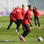 Kielce. 07.10.2019. Trening reprezentacji polski w piłce nożnej kobiet / Wiktor Taszłow / Radio Kielce