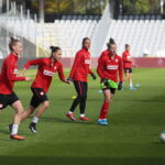 Kielce. 07.10.2019. Trening reprezentacji polski w piłce nożnej kobiet / Wiktor Taszłow / Radio Kielce
